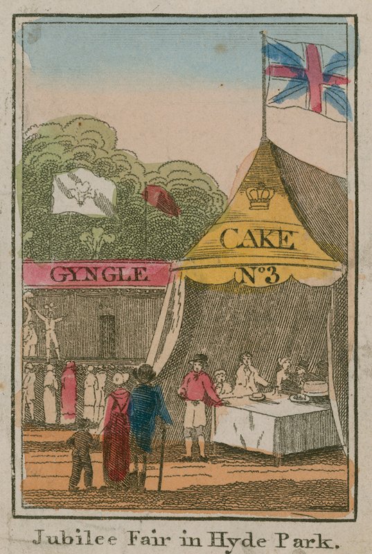 Fiera del Giubileo a Hyde Park, 1814 da English School