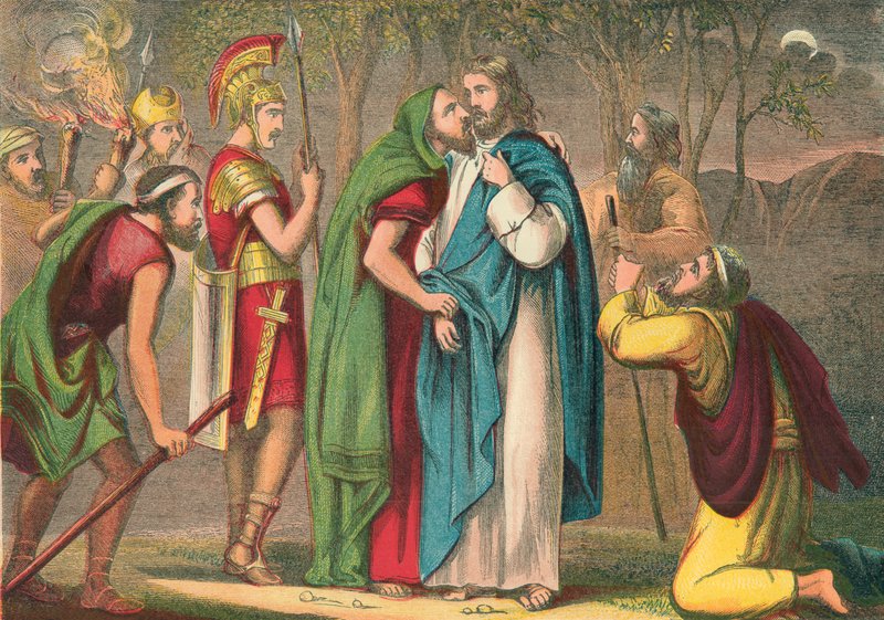 Giuda tradisce Cristo da English School