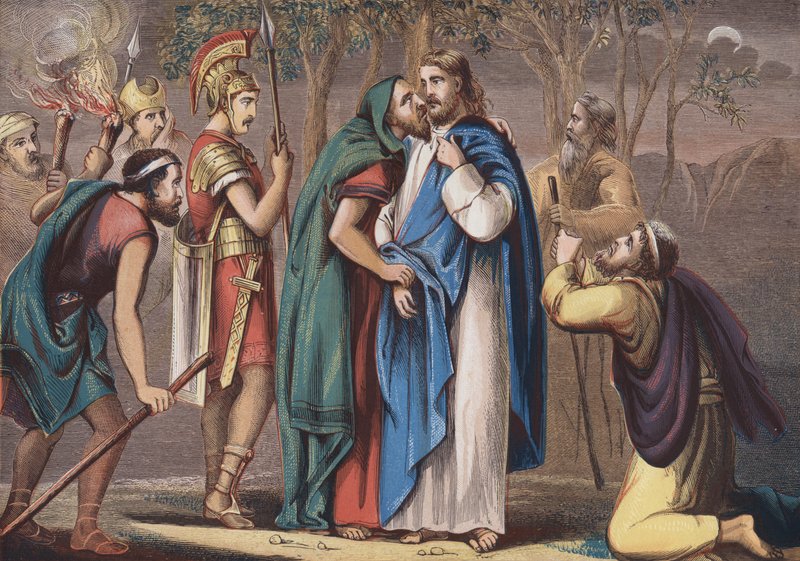Giuda tradisce Cristo da English School