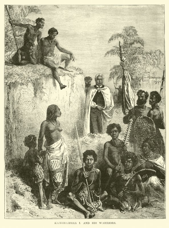 Kamehameha I e i suoi guerrieri da English School