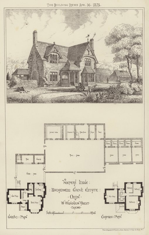 Casa del Guardiano, Tenuta di Broadwell Grove, Oxon da English School