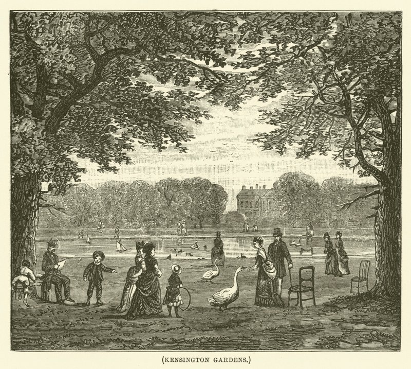 Giardini di Kensington (incisione) da English School