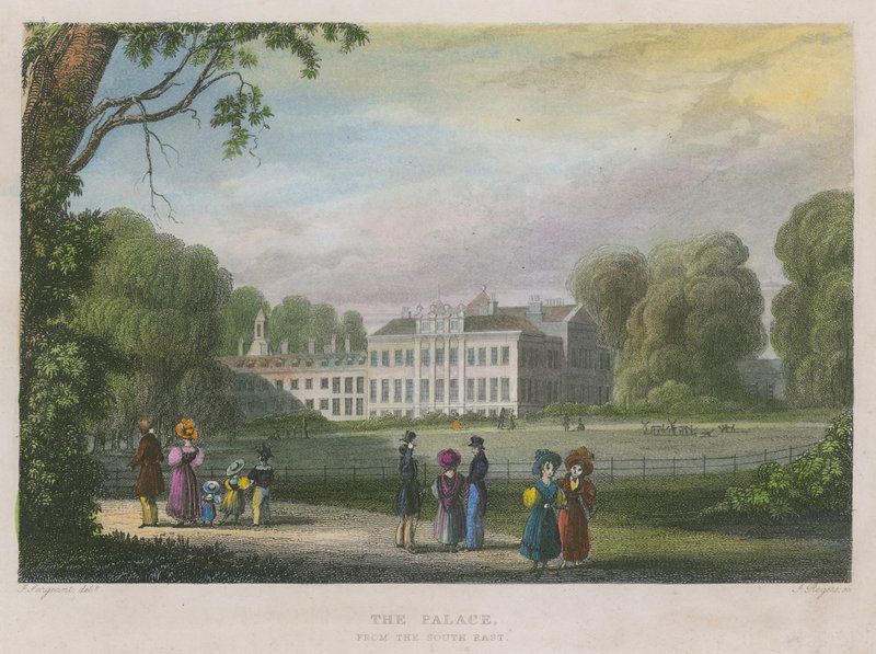 Palazzo di Kensington, Londra, da sud-est da English School