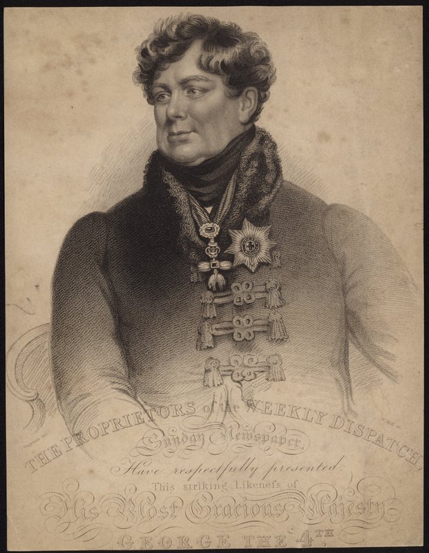 Re Giorgio IV di Gran Bretagna e Irlanda da English School