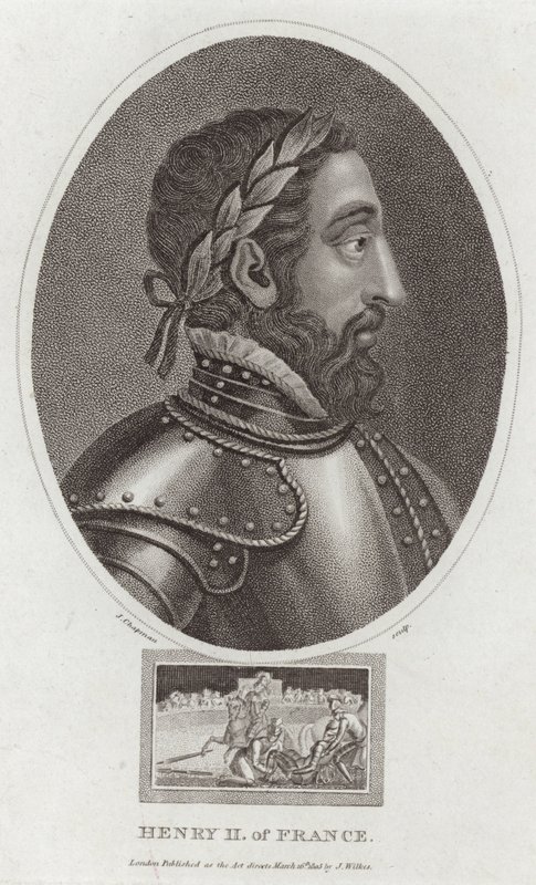 Re Enrico II di Francia da English School