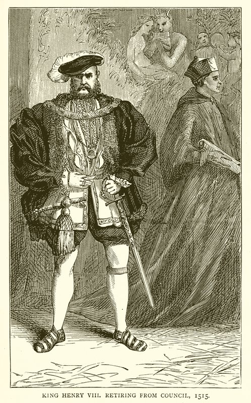 Re Enrico VIII si Ritira dal Consiglio, 1515 da English School