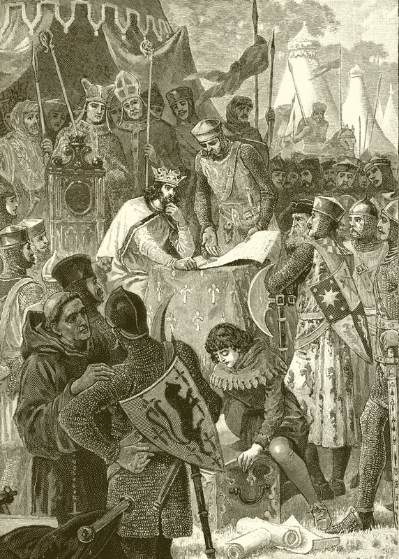 Re Giovanni firma la Magna Carta da English School