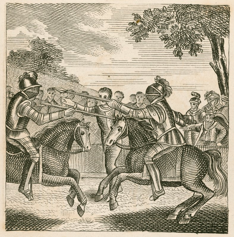 Re Riccardo II che impedisce il duello tra i Duchi di Hereford e Norfolk da English School