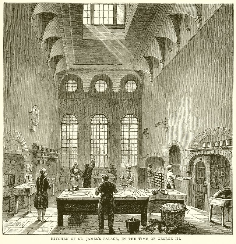 Cucina del Palazzo di St. James, nel Tempo di Giorgio III da English School