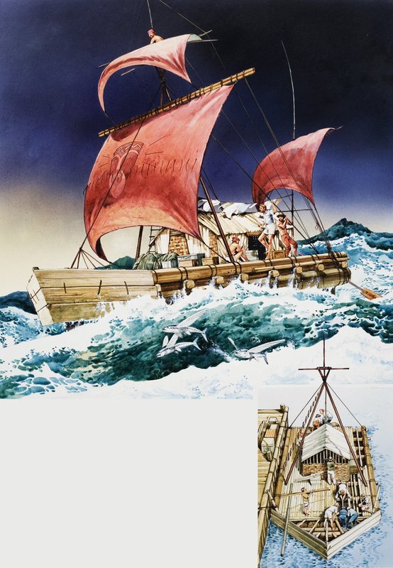 Kon-Tiki nel suo viaggio epico da English School