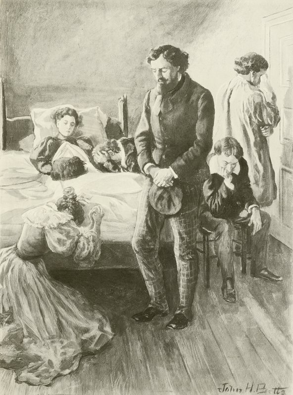 La Bohème, Ultimo atto (incisione) da English School
