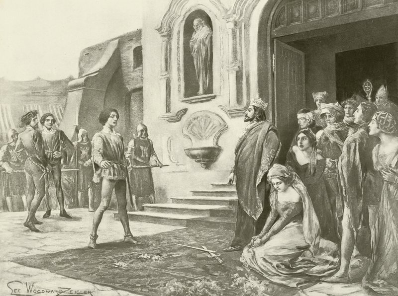 La Favorita, Atto III scena xii (incisione) da English School