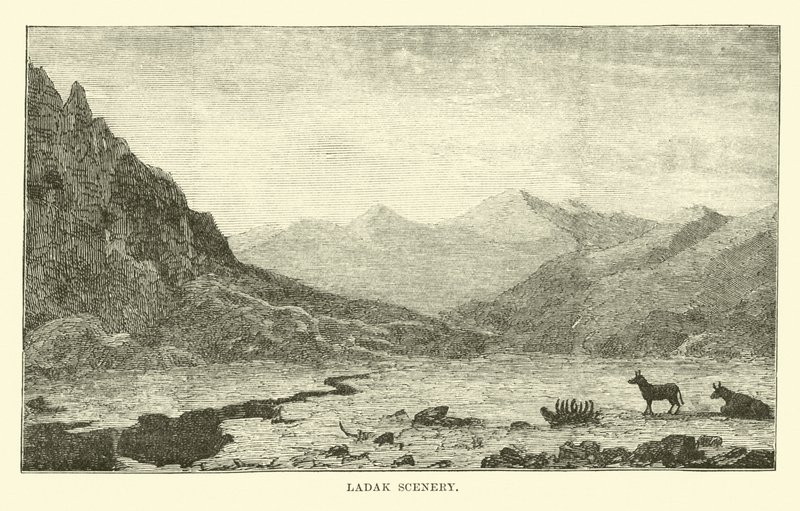 Paesaggio del Ladak da English School