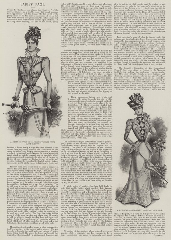 Pagina delle signore (litografia) da English School