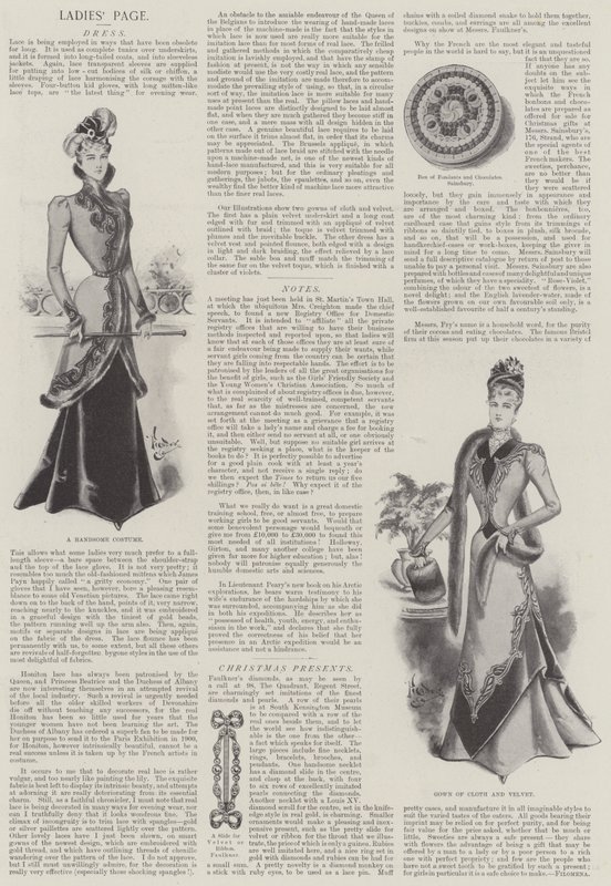 Pagina delle signore (litografia) da English School