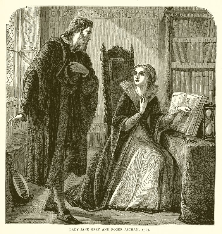 Lady Jane Grey e Roger Ascham, 1553 da English School