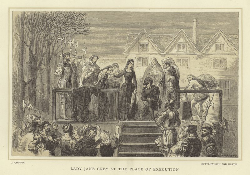 Lady Jane Grey al luogo dell