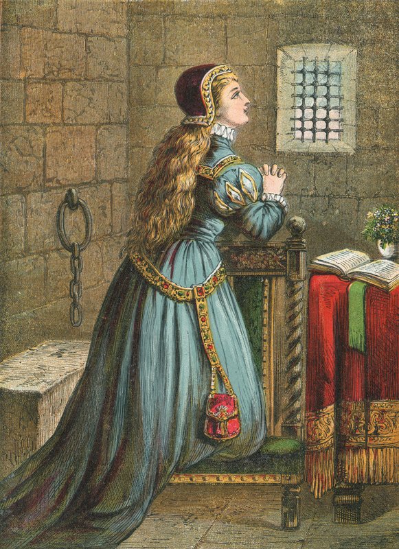 Lady Jane Grey che prega da English School