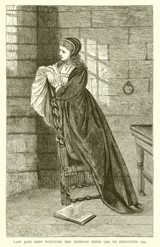 Lady Jane Grey osserva il marito condotto all