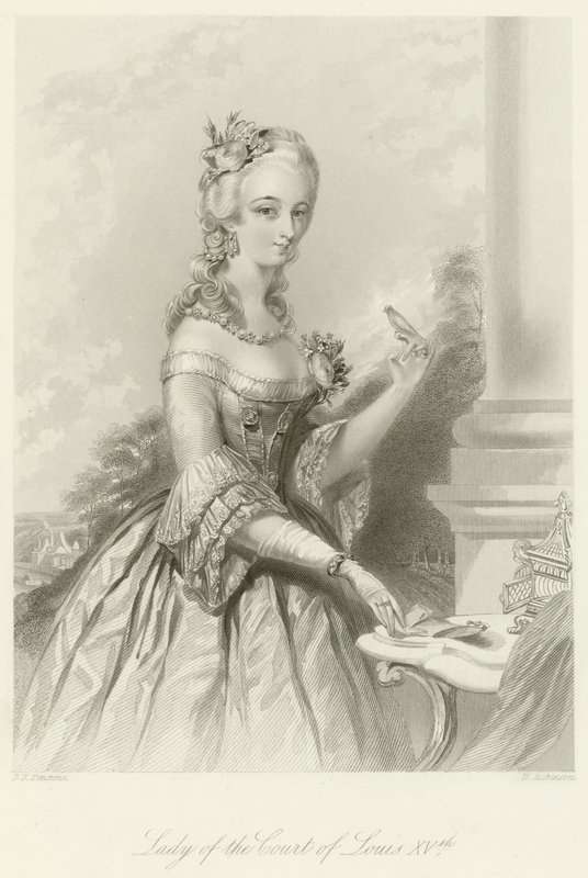Dama della Corte di Luigi XV da English School