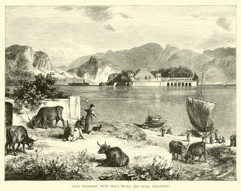 Lago Maggiore, con Isola Bella e Isola Pescatore da English School