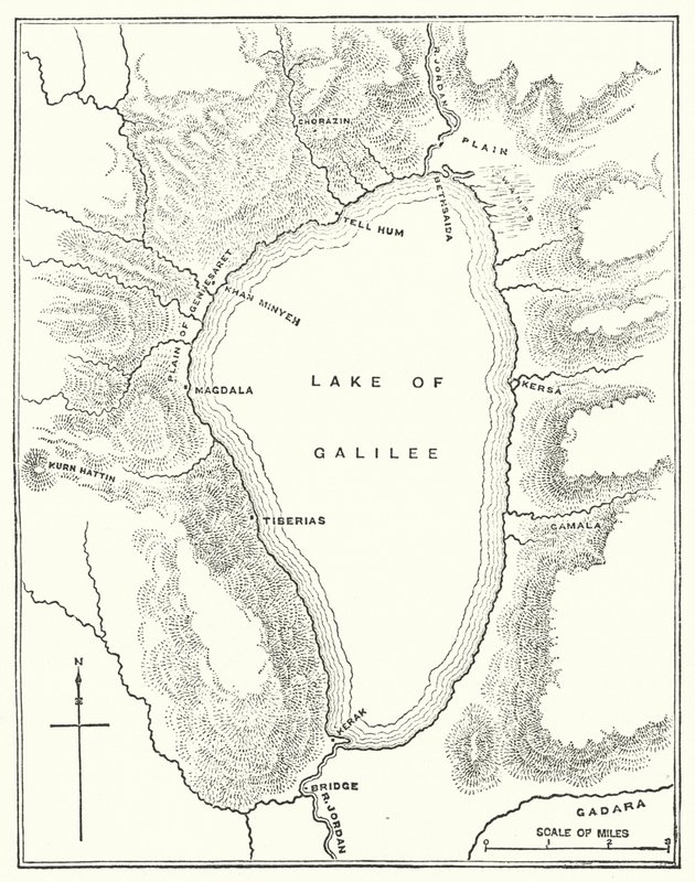 Lago di Galilea (incisione) da English School