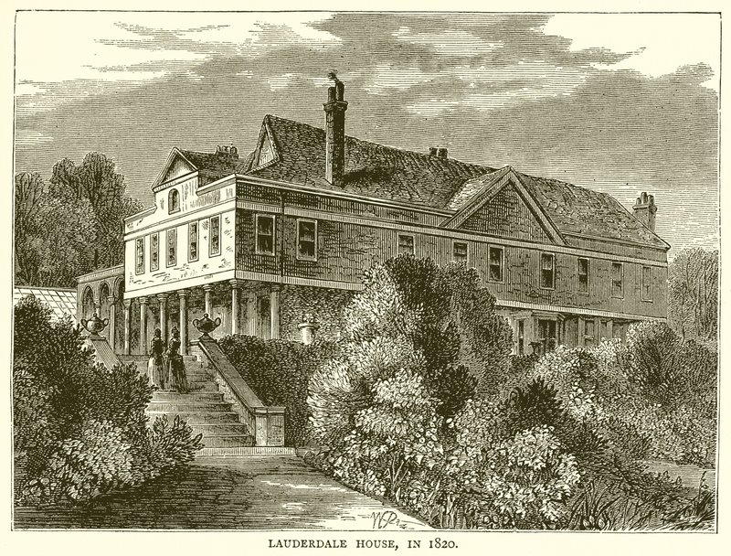Casa di Lauderdale, nel 1820 da English School