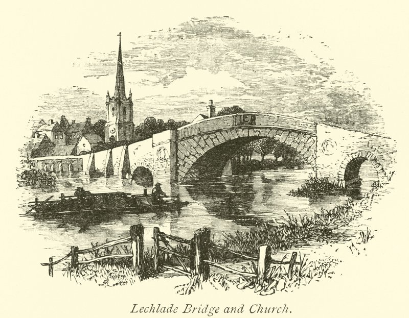 Ponte e Chiesa di Lechlade da English School