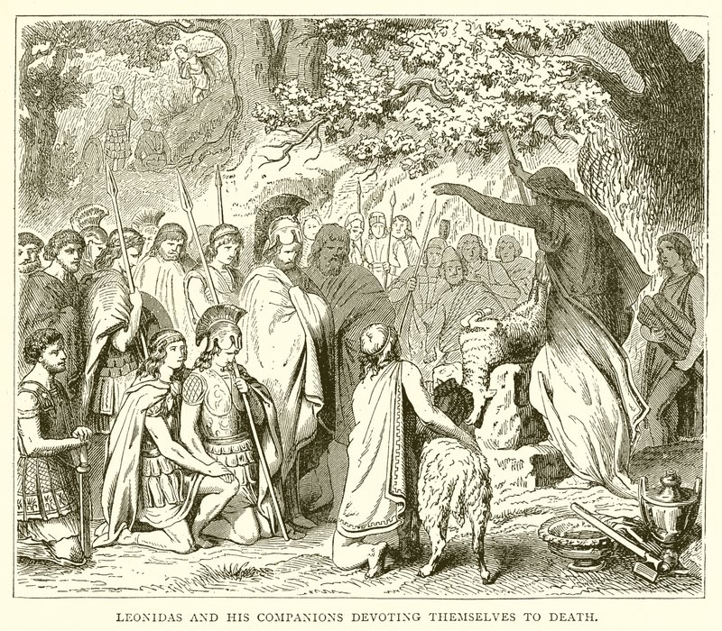 Leonida e i suoi compagni si dedicano alla morte da English School