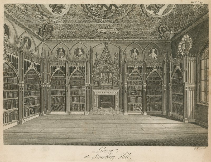 Biblioteca a Strawberry Hill, Londra da English School