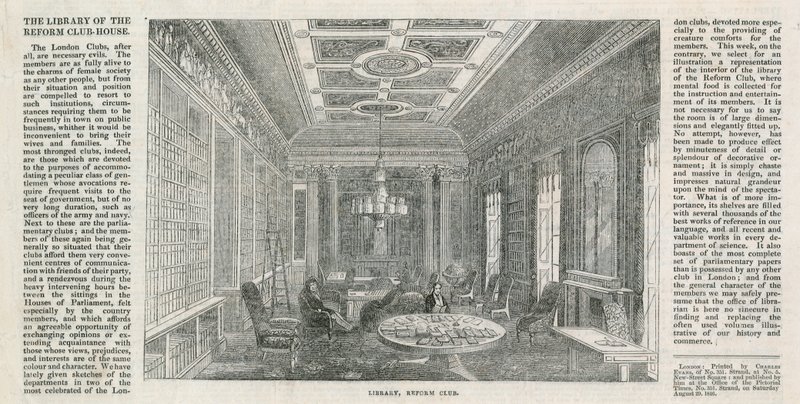 Biblioteca, il Reform Club da English School