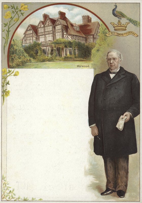 Carta Liebig con Sir William Harcourt da English School
