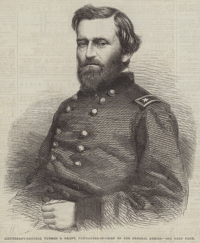 Il tenente generale Ulysses S Grant, comandante in capo degli eserciti federali da English School
