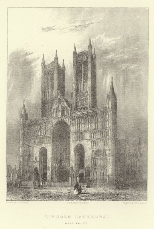 Cattedrale di Lincoln, facciata ovest da English School