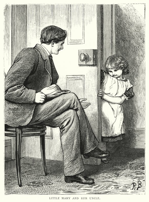 La piccola Mary e suo zio (incisione) da English School