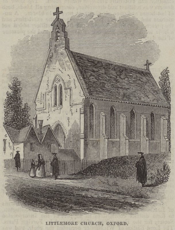 Chiesa di Littlemore, Oxford (incisione) da English School