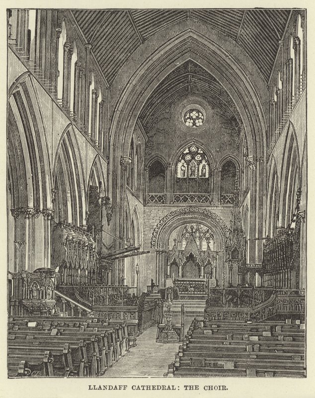Cattedrale di Llandaff, il coro da English School