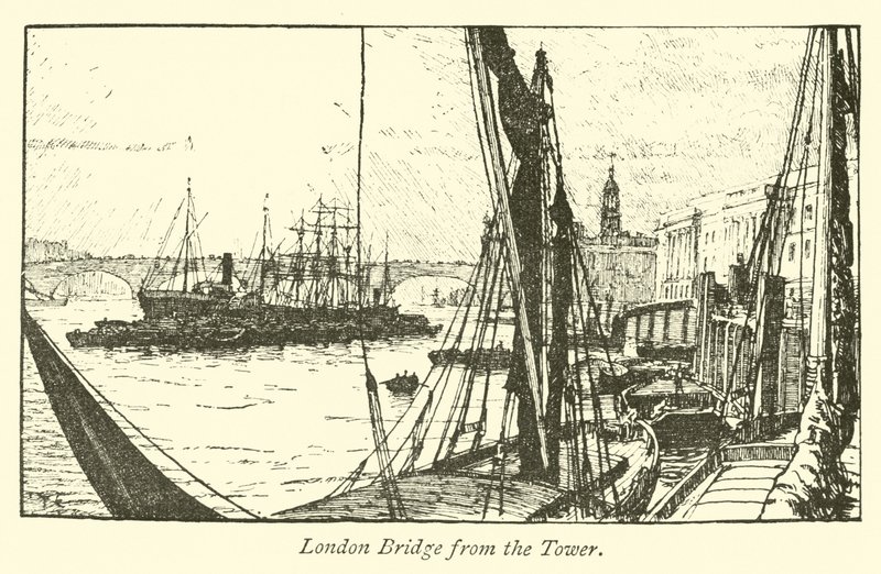 Ponte di Londra dalla Torre da English School