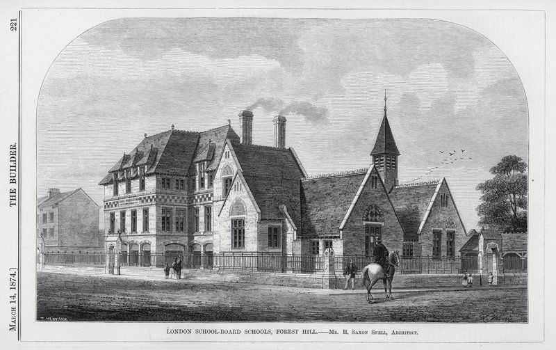 Scuole del Consiglio Scolastico di Londra, Forest Hill (incisione) da English School