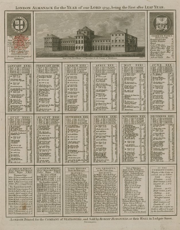 Almanacco di Londra per l