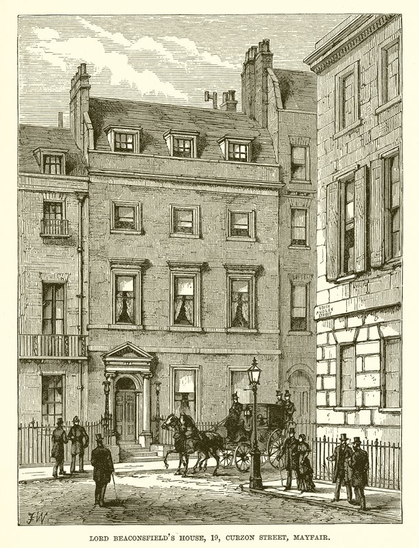 Casa di Lord Beaconsfield, 19, Curzon Street, Mayfair da English School