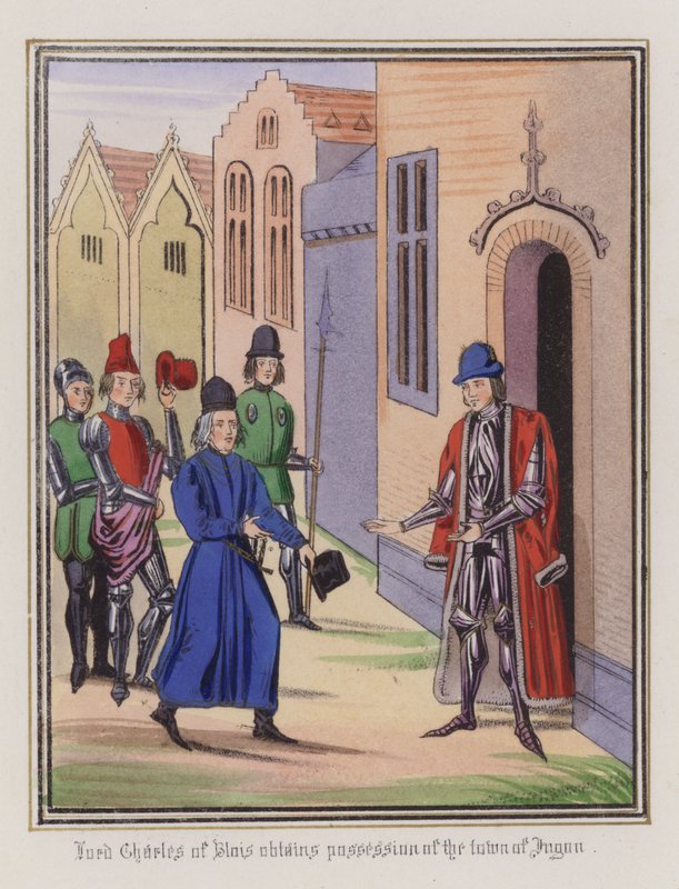 Lord Charles di Blois ottiene il possesso della città di Jugon da English School