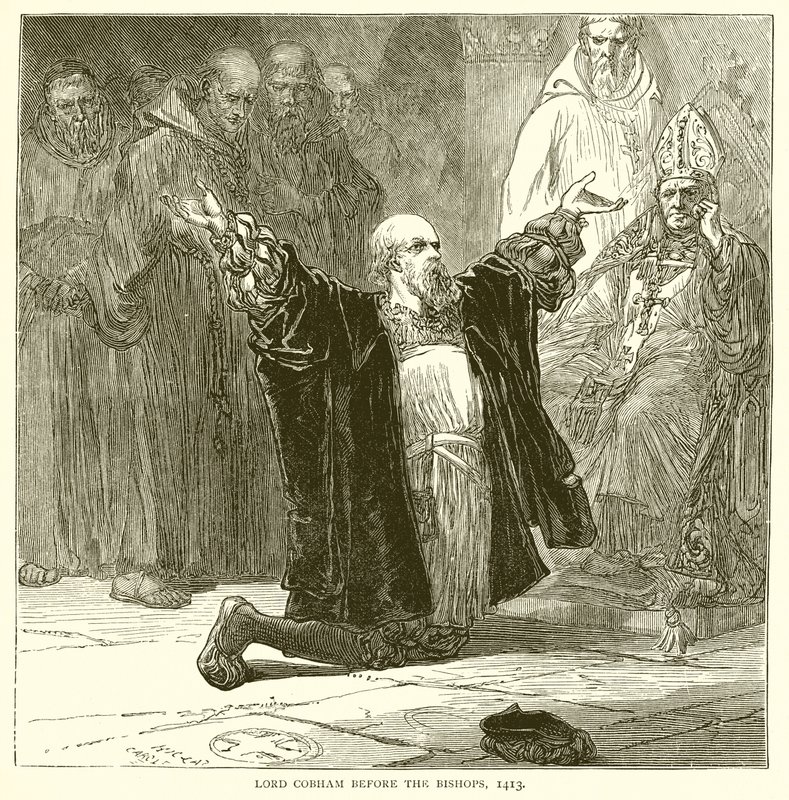 Lord Cobham davanti ai vescovi, 1413 da English School