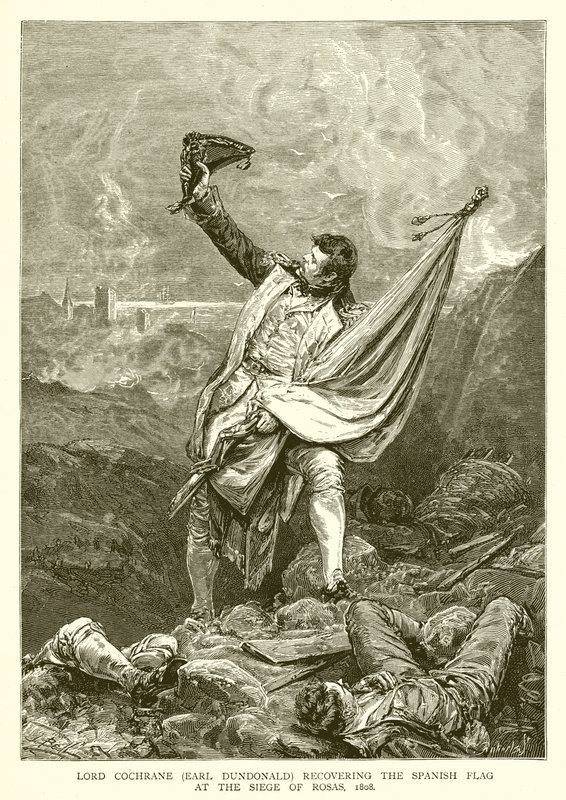 Lord Cochrane (conte di Dundonald) recupera la bandiera spagnola all