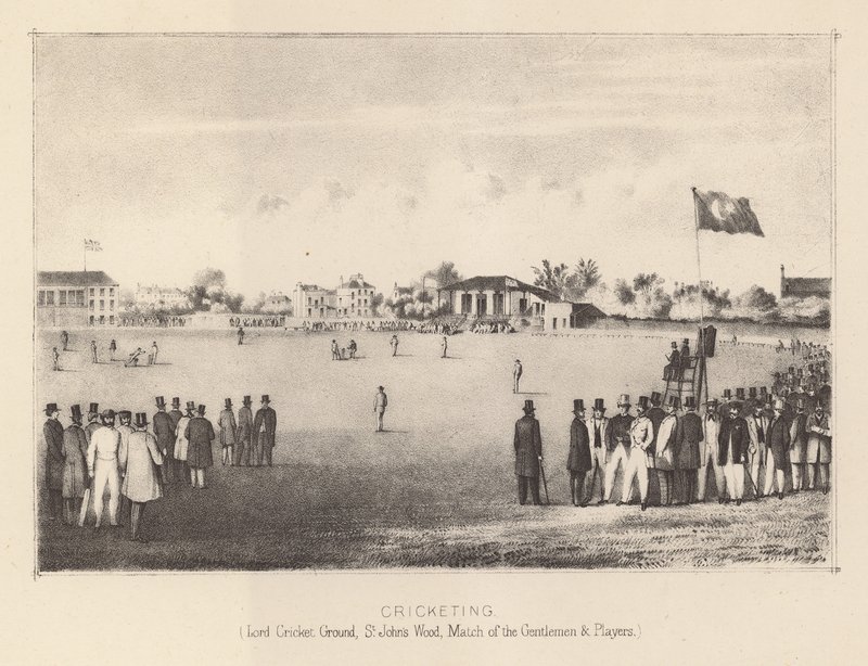 Lords Cricket Ground, S Johns Wood, partita dei Gentlemen e Players da English School