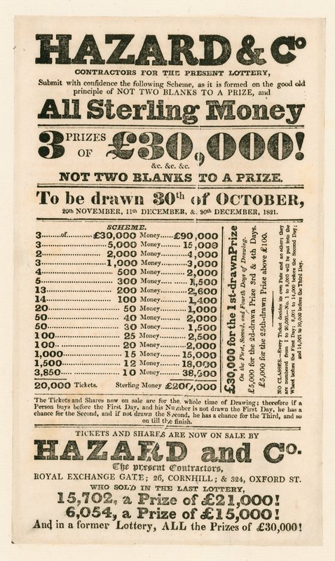 Pubblicità della lotteria da English School