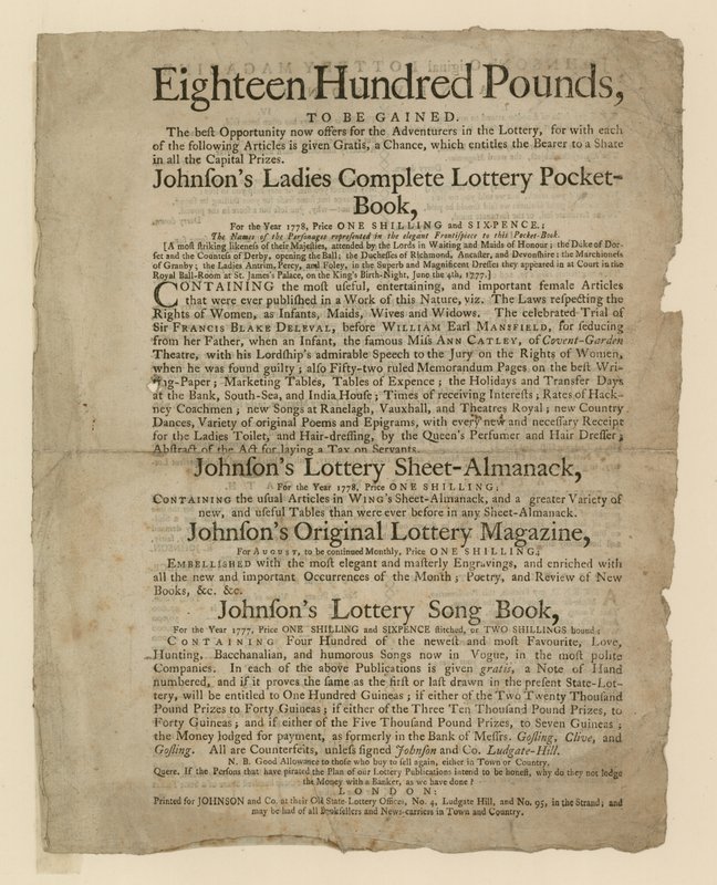 Pubblicazioni della lotteria da English School