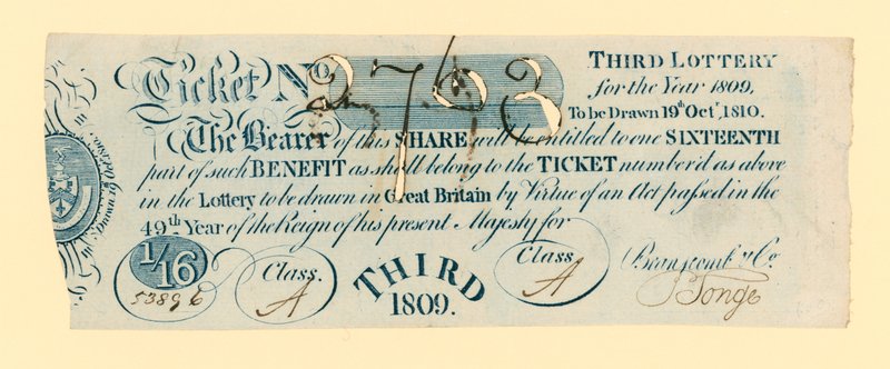 Biglietto della lotteria da English School