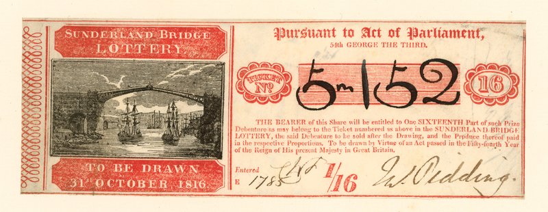 Biglietto della lotteria da English School