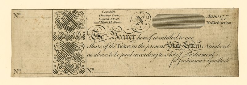 Biglietto della lotteria da English School